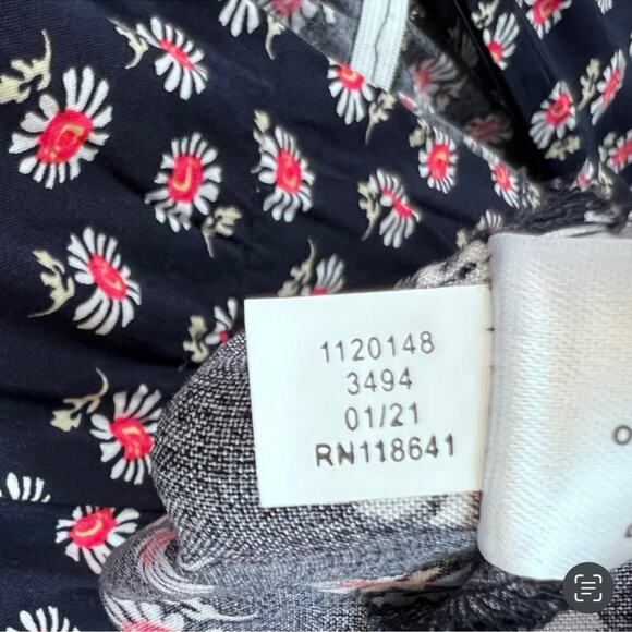 NWT Lane Bryant asymmetrical button front midi / maxi dress navy/coral/white 14 - Picture 7 of 16